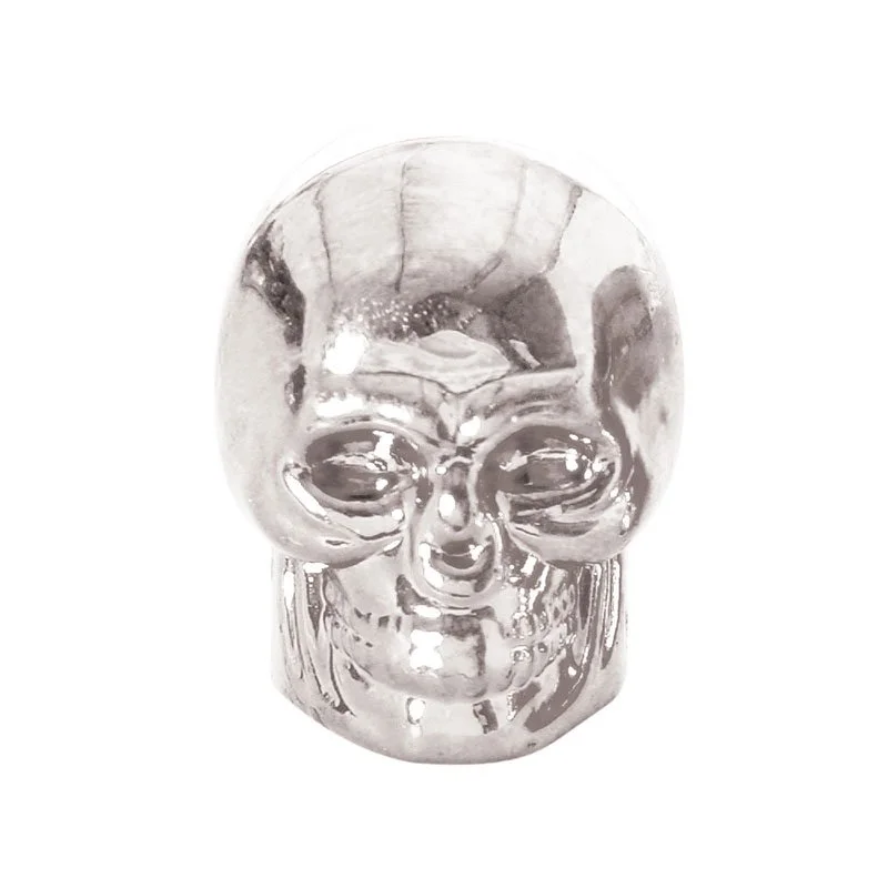 OXFORD SKULL VALVE CAPS SILVER