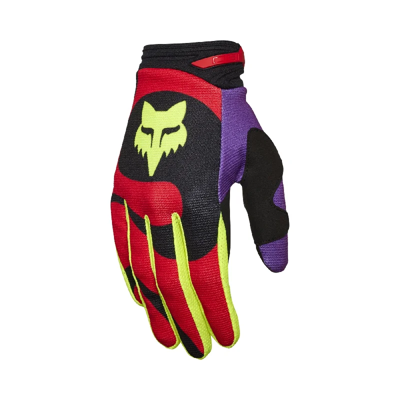 FOX 180 EMOTION GLOVES - FLO RED