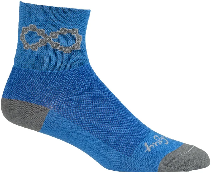 SockGuy Classic Infinite Socks - 3" Blue Small/Medium