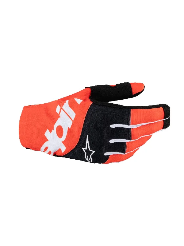 ALPINESTARS TECHSTAR GLOVES - BLACK HOT ORANGE