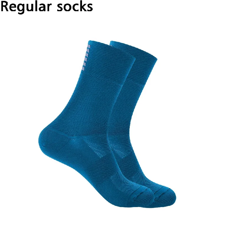 Seablue-high socks