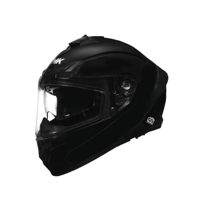 Smk Typhoon Unicolour Matt Black   FREE TBOLT HELMET CLEANER