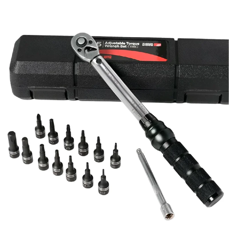 ThinkRider Professional NL-15 PRO Bicycle Bike Torque Wrench 2-20N·m Allen Key Tool Socket Spanner Set Kit