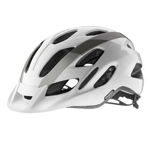 Giant Compel Youth Helmet Gloss White Metallic