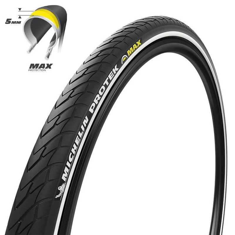 Copertone Michelin 29X2,2 Protek Max Tube Type Rigido - Nero/Reflex