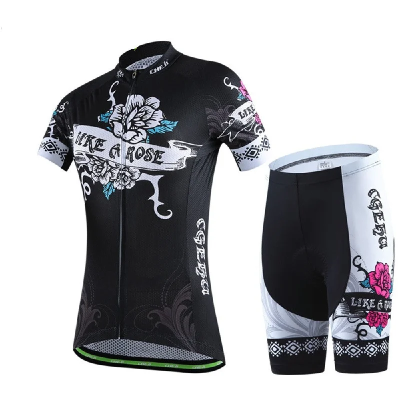 Women Cycling Sets Outdoor Sports Bicicleta Jacket Bicycle Bike Short Sleeve Shirt Ropa Ciclismo Clothing