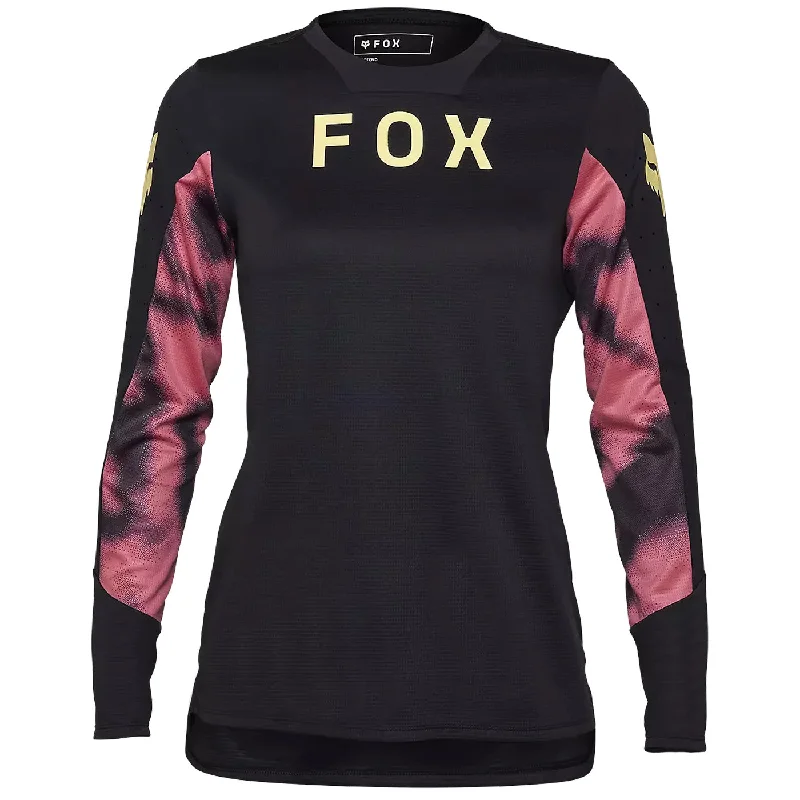 Maglia maniche lunghe donna Fox Defend Taunt - Nero rosa