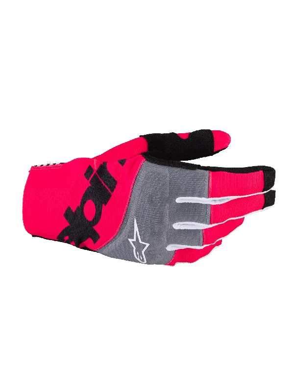 ALPINESTARS TECHSTAR GLOVES - BLACK PINK FLUO