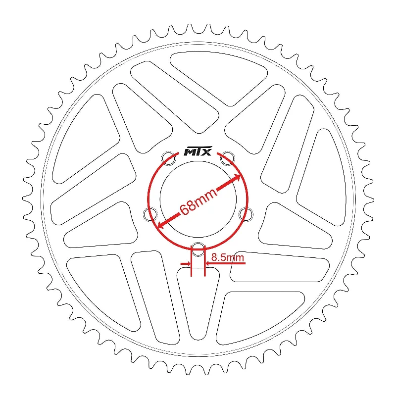 MTX 264 Steel Rear Sprocket #428 (45T) (11-Y2P-45)