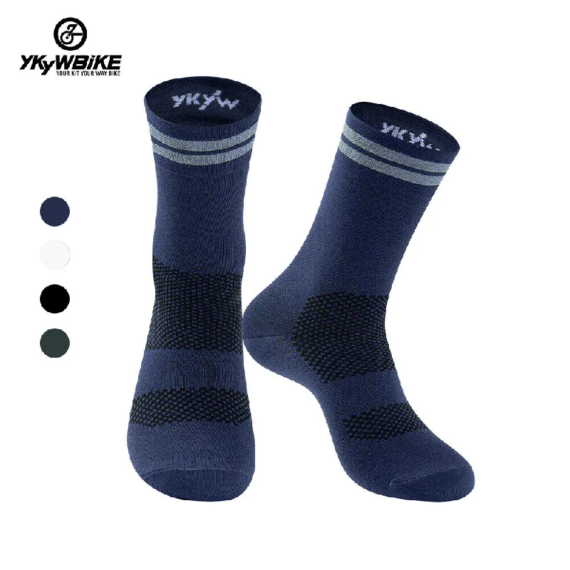 YKYW Cycling Running Professional Sport Socks Antimicrobial Reflective 3 Colors