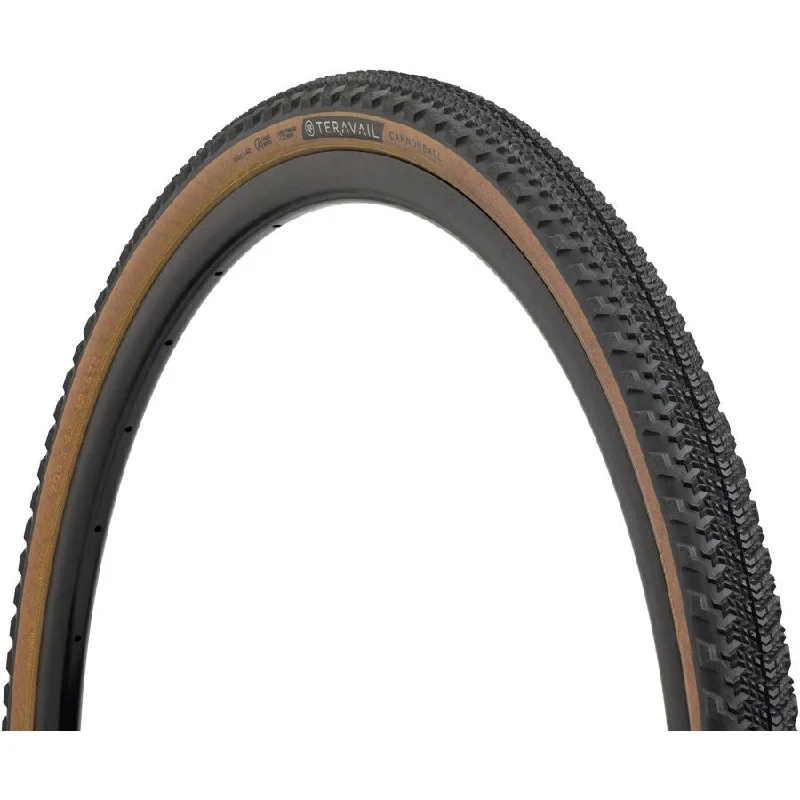 Cannonball Tire - 700 x 42 - Tubeless Folding Tan Durable Fast Compound