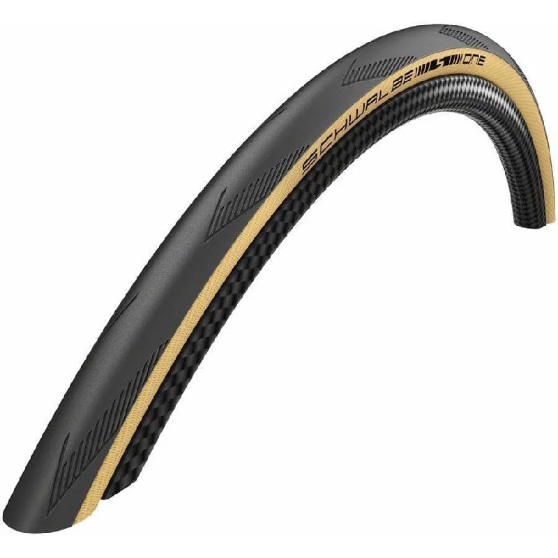 One Tire - 700 x 25, Tubeless, Folding/Tan, Performance Line, Addix