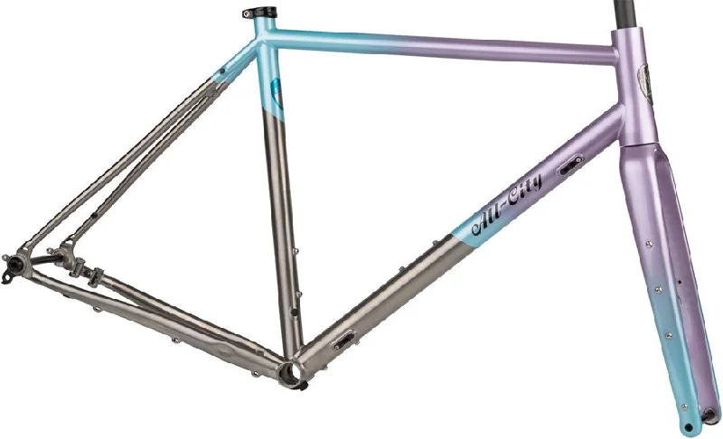 All-City Cosmic Stallion Ti Frameset - 700c/650b Titanium Laser Prism 58cm