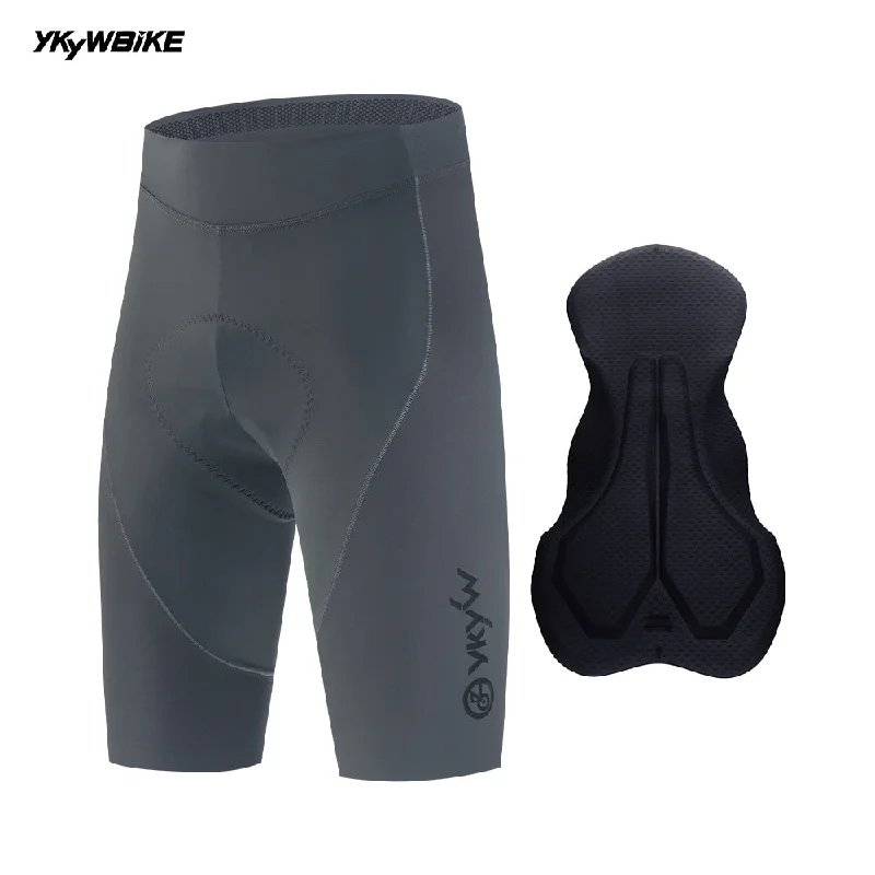 YKYW Cycling Shorts 2024 Summer Men's Bicycle Short MTB Road Bike Tight Quick Dry Breathable Cycling Pants Darkgray Color