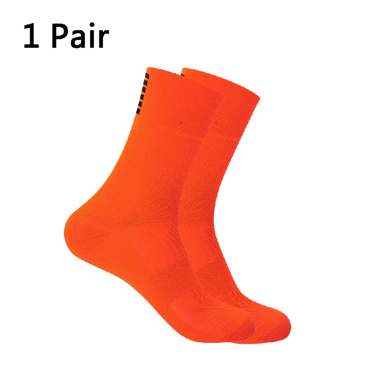 Orange-high socks