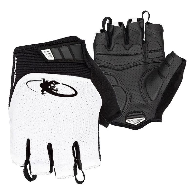 Lizard Skins Aramus Cadence Short Finger Cycling Gloves (White, 2XL)