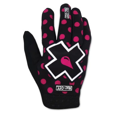 Muc-Off Mtb Gloves, Polka Dots, Pink,Small Mtb Gloves  Apparel