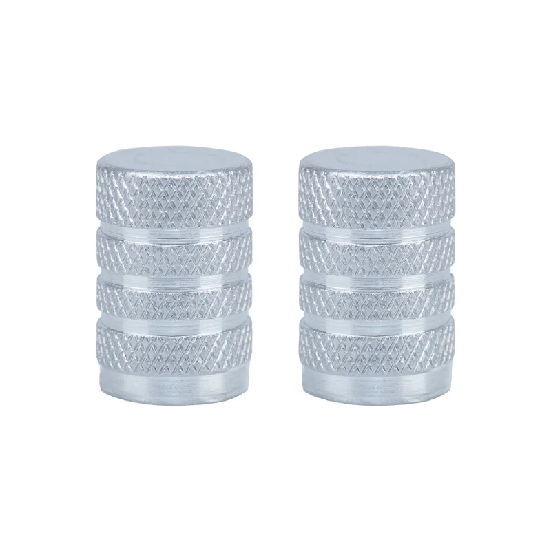 Oxford Gripper Valve Caps - Silver