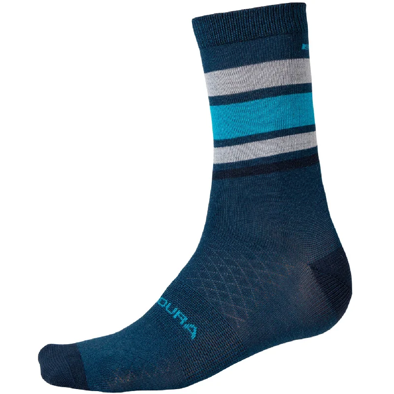 Calze Endura Baabaa Merino Stripe - Blu