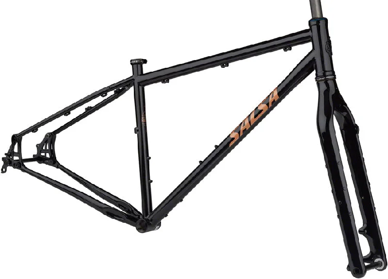 Salsa Fargo Frameset - 29" Steel Black Large