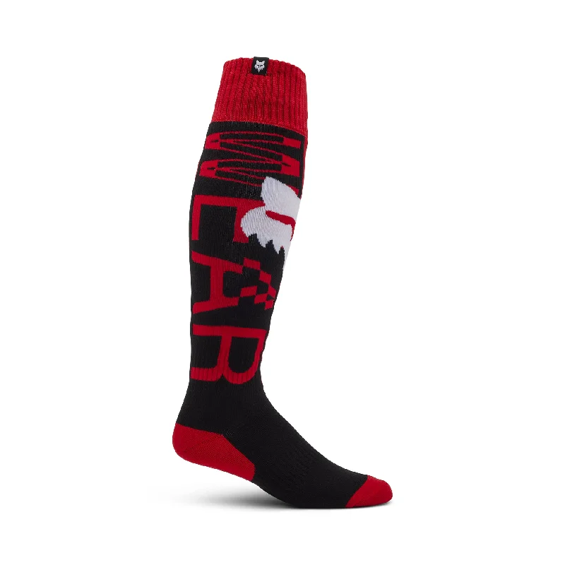 FOX 180 RACE SPEC SOCKS - FLO RED