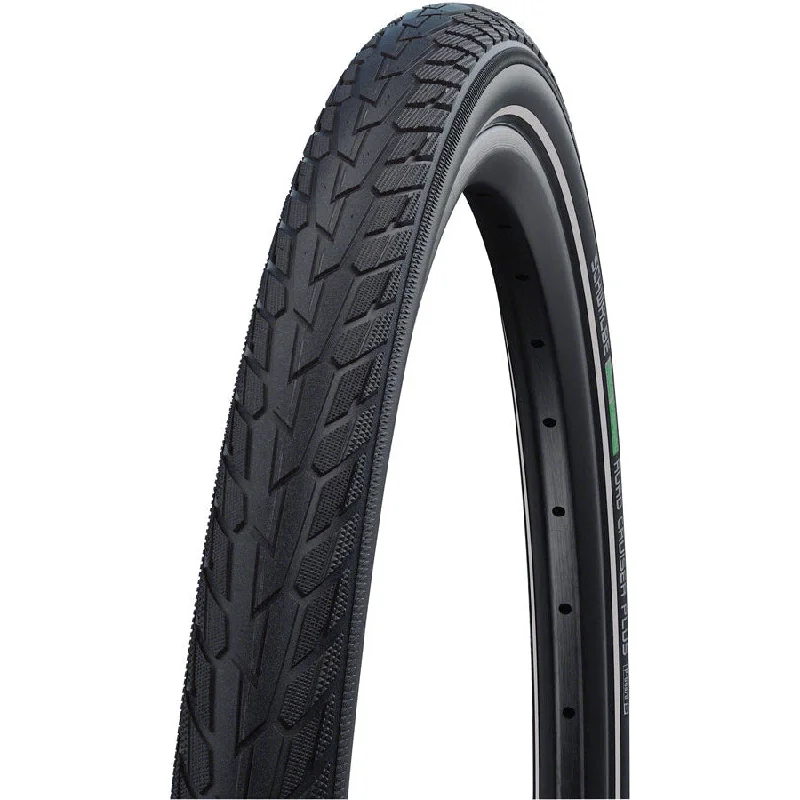 Road Cruiser Plus Touring-Hybrid Bike Tire - 700 x 40, Clincher, Wire, Black/Reflective, Active, Green Compound, PunctureGuard