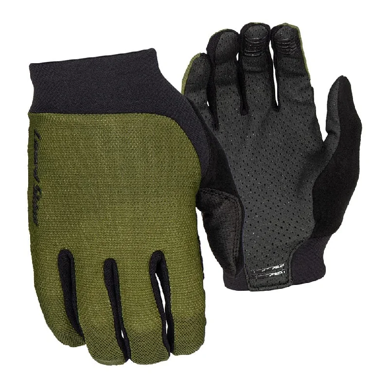 Lizard Skins Monitor Ignite Long Finger Cycling Gloves – Olive Green (XS, S)