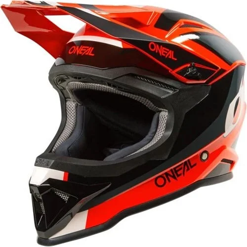 ONEAL 2025 YOUTH 1SRS STREAM HELMET - MATTE BLACK/RED