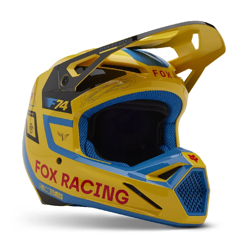 FOX 2025 V1 RACE SPEC HELMET - PL YELLOW