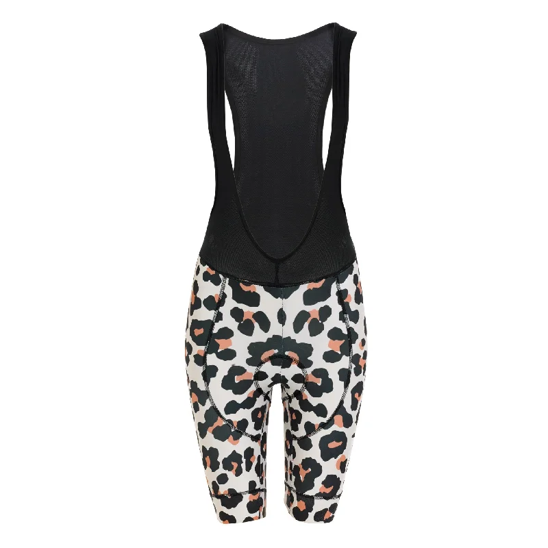 Animal Print Womens Bib Shorts