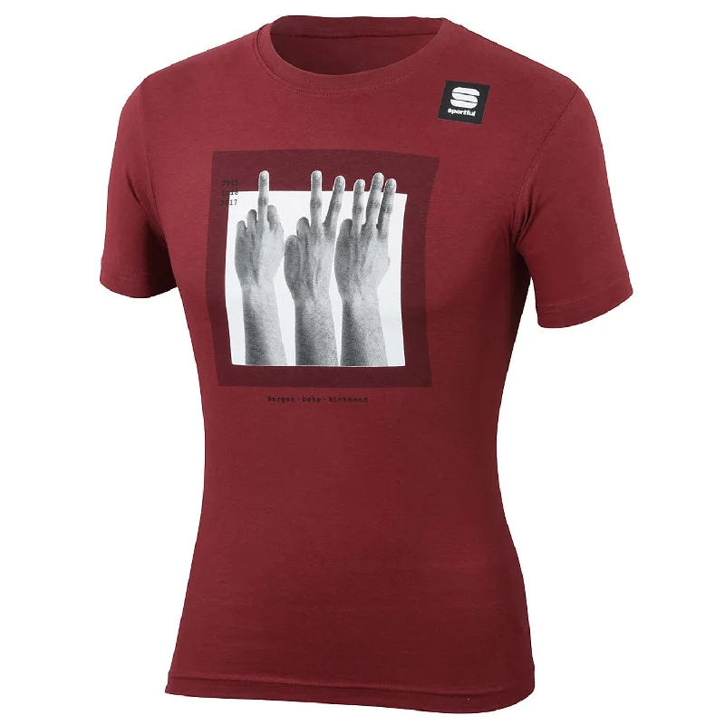 T-Shirt Sagan Fingers - Rosso