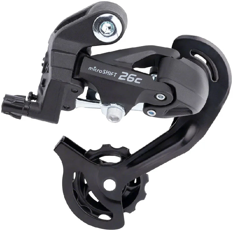 microSHIFT M26C Rear Derailleur - 7/8 Speed Short Cage 13-34t Freewheel BLK