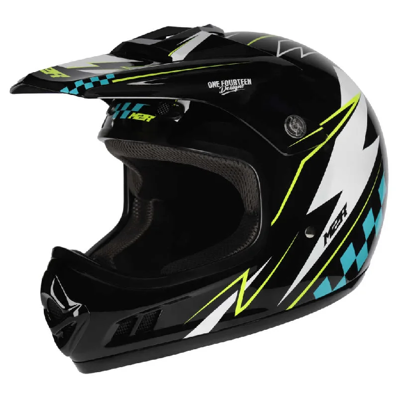 M2R MX2 JR YOUTH HELMET - LIGHTNING PC-3