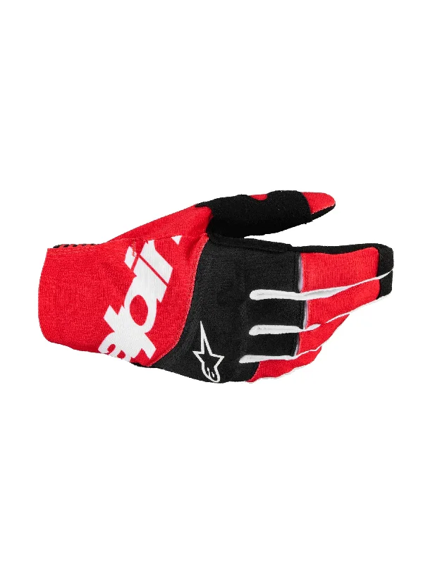 ALPINESTARS TECHSTAR GLOVES - BLACK BRIGHT RED