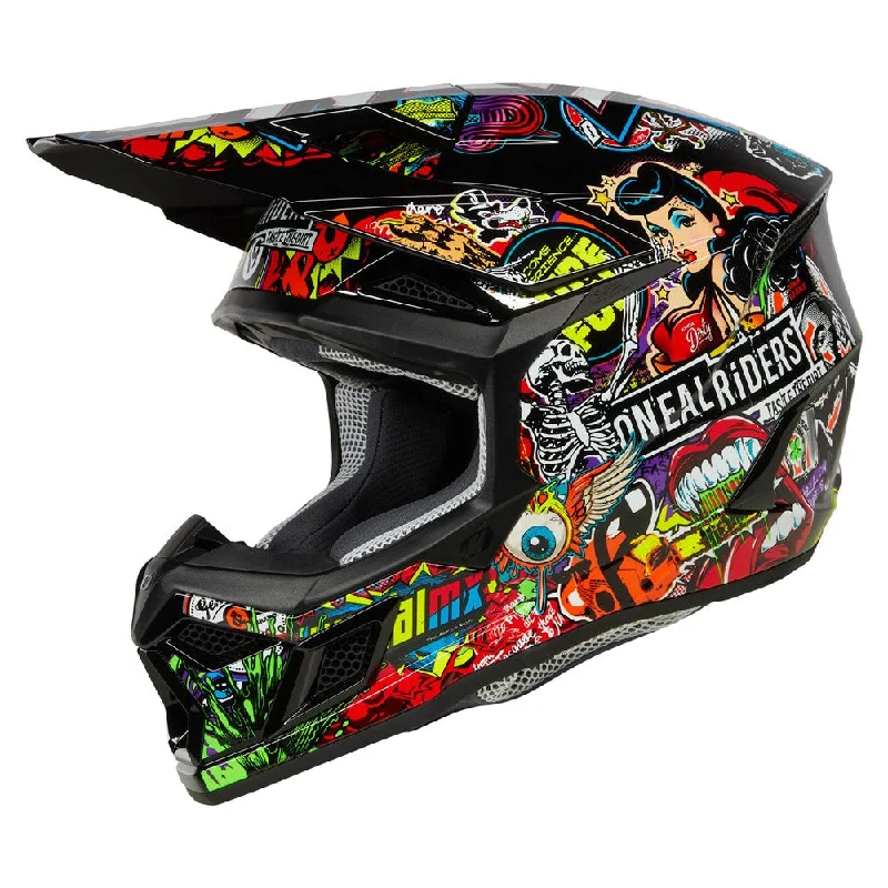 ONEAL 2025 YOUTH 3SRS CRANK HELMET - MATTE MULTI