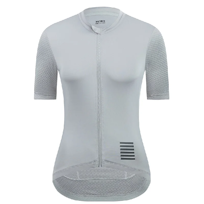 YKYW Quick Dry Women’s Short Sleeve Cycling Jersey  Summer Breathable Road Bike Shirt Bicycle Jersey With Pockets Dusk Color